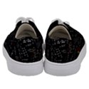 Black Background Text Overlay  Mathematics Formula Kids  Low Top Canvas Sneakers View4