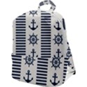 Nautical-seamless-pattern-vector-illustration Zip Up Backpack View1