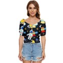 Space Seamless Pattern ---- Button up blouse View1