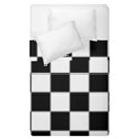 Chess board background design Duvet Cover Double Side (Single Size) View2