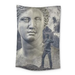 Men Taking Photos Of Greek Goddess Small Tapestry by dflcprintsclothing