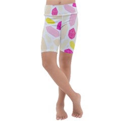 Crystal Energy Kids  Lightweight Velour Cropped Yoga Leggings by ConteMonfrey