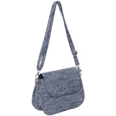 Gray Vintage Denim Like Saddle Handbag by ConteMonfrey