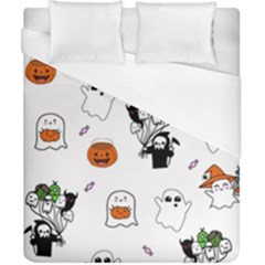Halloween Jack O Lantern Vector Duvet Cover (california King Size) by Ravend