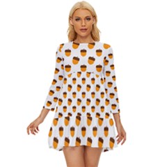 That`s Nuts   Long Sleeve Babydoll Dress by ConteMonfrey