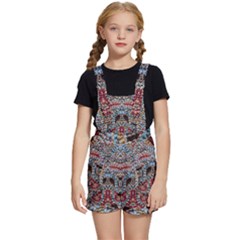 Stitched Swirls Kids  Short Overalls by kaleidomarblingart