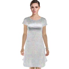 Computer Cyber Circuitry Circuits Electronic Cap Sleeve Nightdress by Jancukart
