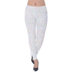 Computer Cyber Circuitry Circuits Electronic Velvet Leggings by Jancukart