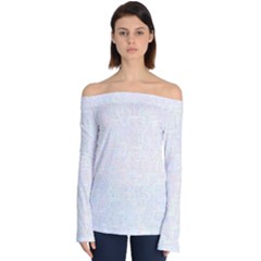 Computer Cyber Circuitry Circuits Electronic Off Shoulder Long Sleeve Top by Jancukart