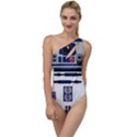 Robot R2d2 R2 D2 Pattern To One Side Swimsuit View1