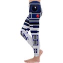 Robot R2d2 R2 D2 Pattern Kids  Lightweight Velour Leggings View2