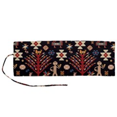 Carpet-symbols Roll Up Canvas Pencil Holder (m) by Gohar