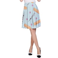 Medicine Items A-line Skirt by SychEva