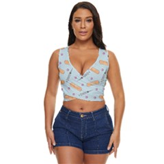 Medicine Items Women s Sleeveless Wrap Top by SychEva