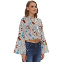 Medical Devices Boho Long Bell Sleeve Top View3