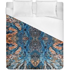 Lapislazuli Arabesque  Duvet Cover (california King Size) by kaleidomarblingart