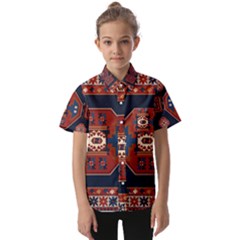 Armenian Carpet Kids  Short Sleeve Shirt by Gohar