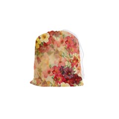 Seamless Pattern Textile Surface Luxury Vintage Drawstring Pouch (small) by Wegoenart