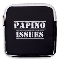 Papino Issues - Italian Humor Mini Square Pouch by ConteMonfrey