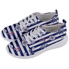 Seamless Marine Pattern Men s Lightweight Sports Shoes by BangZart