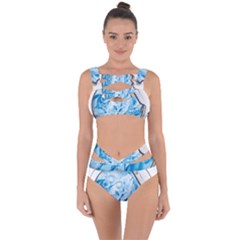 Silver Framed Washing Machine Animated Bandaged Up Bikini Set  by Jancukart