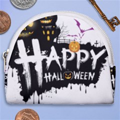 Happy Halloween Horseshoe Style Canvas Pouch by Jancukart