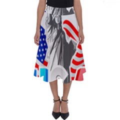 New York City Holiday United States Usa Perfect Length Midi Skirt by Jancukart