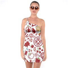 Pizza Seamless Pattern Background One Soulder Bodycon Dress by Jancukart