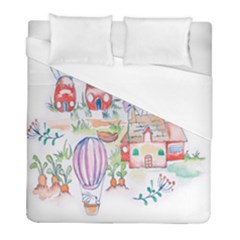 Easter Village  Duvet Cover (full/ Double Size) by ConteMonfrey
