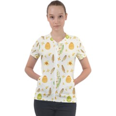 Easter Egg Short Sleeve Zip Up Jacket by ConteMonfrey