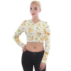 Cute Rabbits - Easter Spirit  Long Sleeve Cropped Velvet Jacket by ConteMonfrey