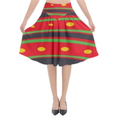 Game Lover Easter - Two Joysticks Flared Midi Skirt by ConteMonfrey