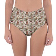 Ornaments Reversible High-waist Bikini Bottoms by Gohar