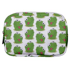 Kermit The Frog Pattern Make Up Pouch (small) by Valentinaart