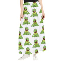 Kermit The Frog Maxi Chiffon Skirt by Valentinaart