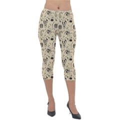Halloween  Lightweight Velour Capri Leggings  by Valentinaart