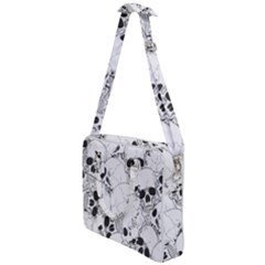 Skull Pattern Cross Body Office Bag by Valentinaart