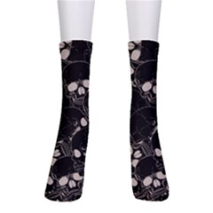 Skull Pattern Crew Socks by Valentinaart