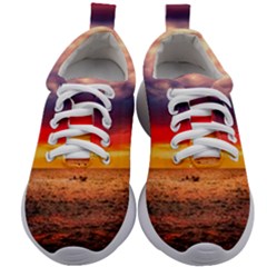 Denmark Sunset Dusk Sky Clouds Sea Ocean Water Kids Athletic Shoes by danenraven
