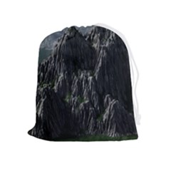 Terrain Mountain Rock Landscape Mountains Nature Drawstring Pouch (xl) by danenraven