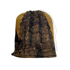 Temple Prambanan Java Indonesia Drawstring Pouch (xl) by danenraven