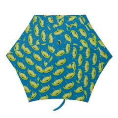 Pattern Aliens Mini Folding Umbrellas by artworkshop