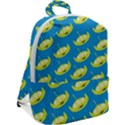 Pattern Aliens Zip Up Backpack View2