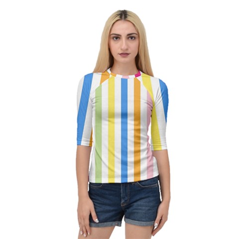 Stripes-g9dd87c8aa 1280 Quarter Sleeve Raglan Tee by Smaples