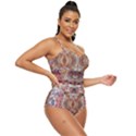 Pastels kaleidoscope Retro Full Coverage Swimsuit View3