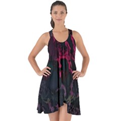 Granite Glitch Show Some Back Chiffon Dress by MRNStudios