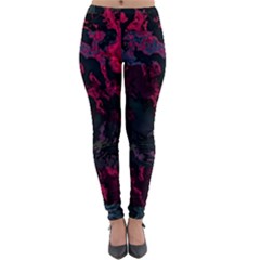 Granite Glitch Lightweight Velour Leggings by MRNStudios