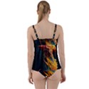 Flame Deep Sea Underwater Creature Wild Twist Front Tankini Set View2