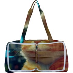 Cute Cat Cat Feline 3d Multi Function Bag by Pakemis