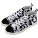 Graffiti Spray Can Characters Seamless Pattern Men s Mid-Top Canvas Sneakers View2